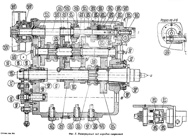 Розгортка коробки швидкостей токарно-гвинторізного верстата 162 Розгортка коробки швидкостей токарно-гвинторізного верстата 162